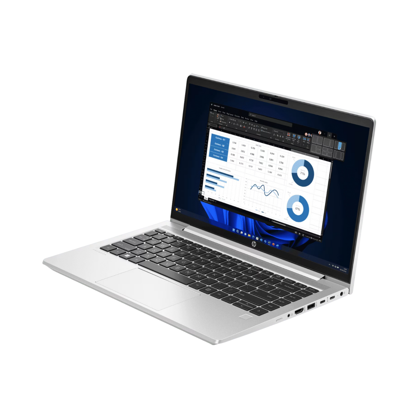 (Refurbished) HP 440 G1 4th Gen Laptop | Windows 10 | Ms Office | Intel HD Graphics | 14 Inch Black