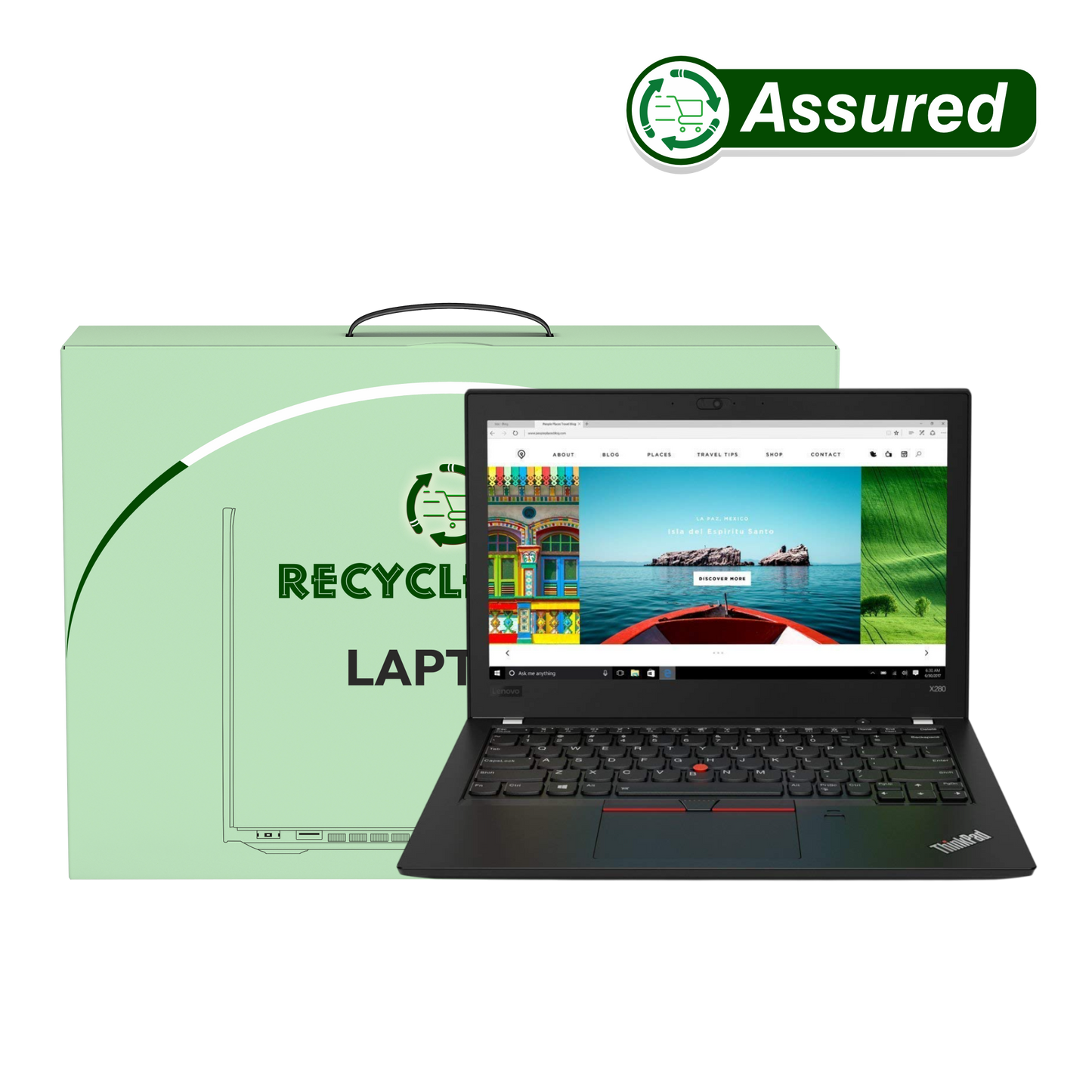 (Refurbished) Lenovo ThinkPad X280 8th Gen Laptop | Windows 11 | Ms Office | Intel HD Graphics | 12.5 Inch Black