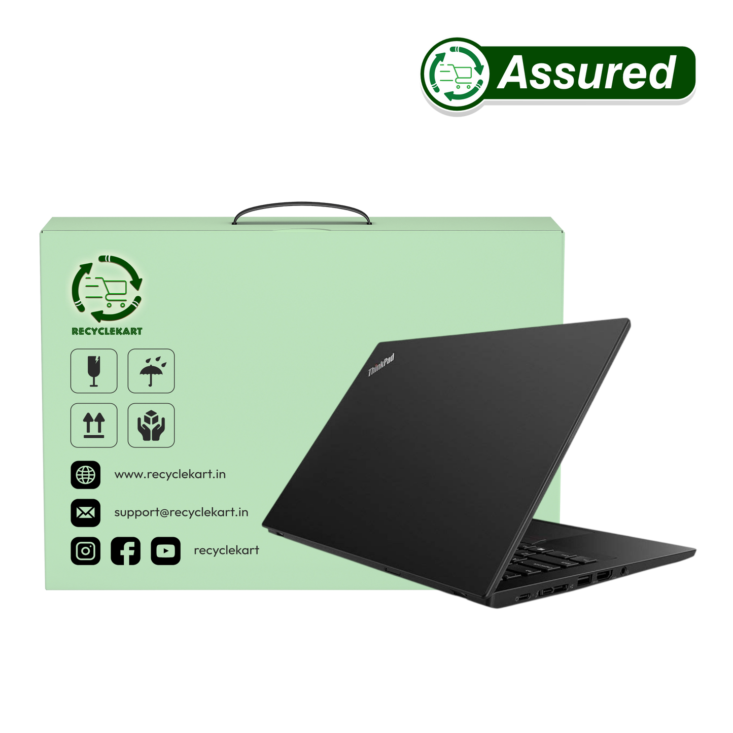 (Refurbished) Lenovo ThinkPad X280 8th Gen Laptop | Windows 11 | Ms Office | Intel HD Graphics | 12.5 Inch Black