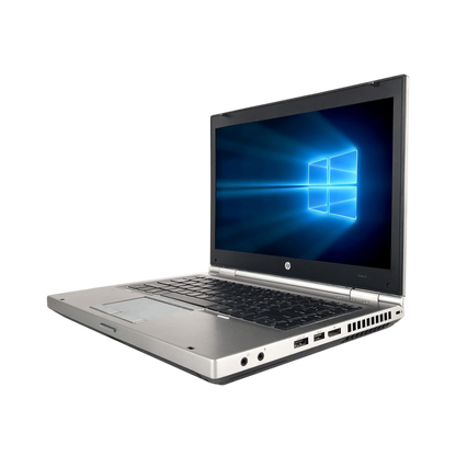(Refurbished) HP 8460s 3rd Gen Laptop | Windows 10 | Ms Office | Intel HD Graphics | 14 Inch Black